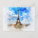 Pesquisar por vintage eiffel tower cartoes postais Aquarela