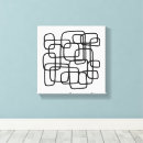 Pesquisar por arte linear impressão de canvas Preto e branco