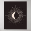 Pesquisar por lua abstrata pôsteres Boho