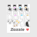 Pesquisar por branco gato adesivos Gatinho