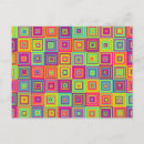 Pesquisar por quadrados coloridos cartoes postais Formas