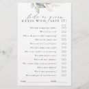 Pesquisar por jogo chá panela convites Adivinha quem disse