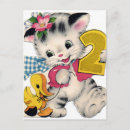 Pesquisar por gatinhos antigos cartoes Vintage