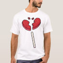 Pesquisar por coração dourado camisetas Vermelho