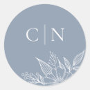 Pesquisar por floral azul casamento adesivos Monograma