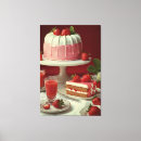 Pesquisar por bolo impressão de canvas Morango