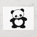 Pesquisar por panda preto e branco cartoes postais Kawaii