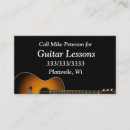 Pesquisar por lições da guitarra cartao de visita Professor de música