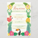 Pesquisar por havaiano aniversário convites Flamingo