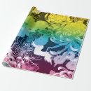 Pesquisar por flores arco íris papel de presente For her