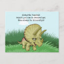 Pesquisar por dinossauro do bebê cartoes postais Adorável
