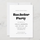 Pesquisar por bachelor party convites Preto e branco