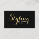 Pesquisar por texto do ouro cartao de visita Estilista