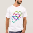 Pesquisar por coração colorido camisetas Abstrato
