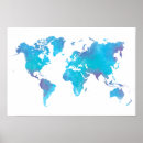 Pesquisar por mapa do viagem pôsteres Aquarela