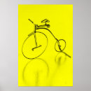 Pesquisar por bicicleta amarela pôsteres Vintage