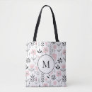 Pesquisar por monograma floral bolsas Padrão