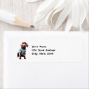 Pesquisar por cão engraçado etiquetas endereco retorno Xmas