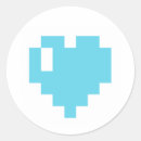 Pesquisar por coração pixel adesivos Azul