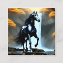 Pesquisar por cavalo preto cartao de visita Preto e branco