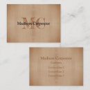 Pesquisar por grão madeira de cartao de visita Monograma