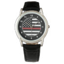 Pesquisar por bombeiro relogios Linha vermelha fina