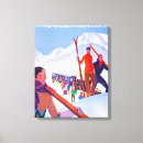 Pesquisar por vintage ski impressão de canvas European