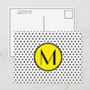 Pesquisar por amarelo e preto cartoes postais Monograma