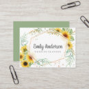 Pesquisar por girassóis que cartao de visita For her