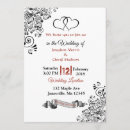 Pesquisar por coração preto e vermelho convites Simples