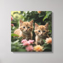 Pesquisar por gatinho impressão de canvas Flores