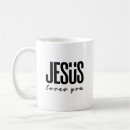 Pesquisar por jesus te ama canecas Deus