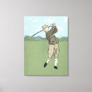Pesquisar por campo golfe de impressão de canvas Golfista