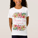 Pesquisar por chá de panela floral camisetas Flower girl