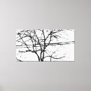 Pesquisar por silhueta preta impressão de canvas Árvore