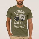 Pesquisar por café no código camisetas Vida de codificação