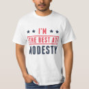 Pesquisar por modéstia camisetas Engraçado