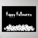 Pesquisar por crânio preto e branco pôsteres Halloween