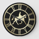 Pesquisar por cavaleiro do cavalo relogios de parede Silhueta