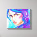Pesquisar por mulher bonita impressão de canvas Retrato