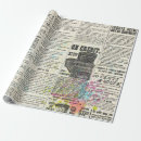 Pesquisar por jornal vintage papel de presente Publicidade