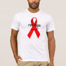 Pesquisar por auxílios do hiv camisetas Vermelho