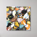 Pesquisar por gatos coloridos impressão de canvas Gatinho