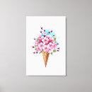 Pesquisar por cone cone impressão de canvas Flores