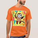 Pesquisar por arte da preguiça camisetas Animal fofo