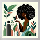 Pesquisar por mulher afro pôsteres Borboleta