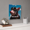 Pesquisar por leitão relogios de parede Engraçado