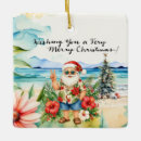 Pesquisar por natal de havaí ornamentos Papai noel tropical