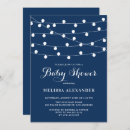 Pesquisar por chá de fraldas exterior convites Azul marinho