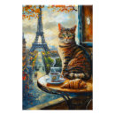 Pesquisar por gato francês pósteres pôsteres Café